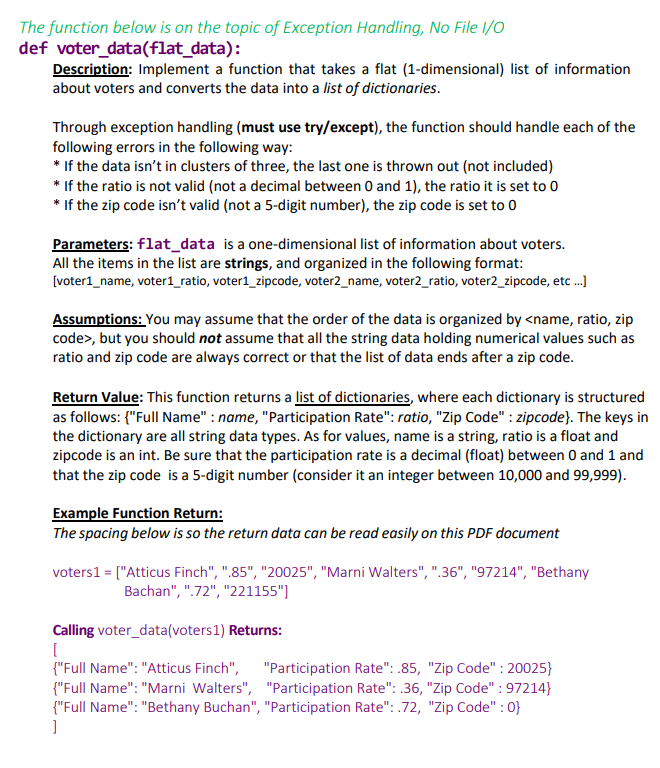 Solved Functions: The following are the functions you must | Chegg.com