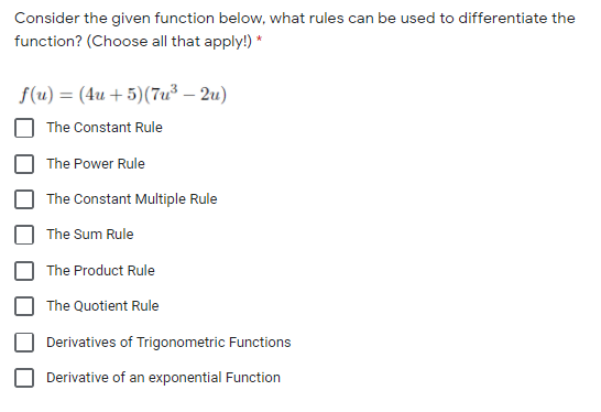Solved Lesson 6: Rules of Differentiation Read carefully. | Chegg.com