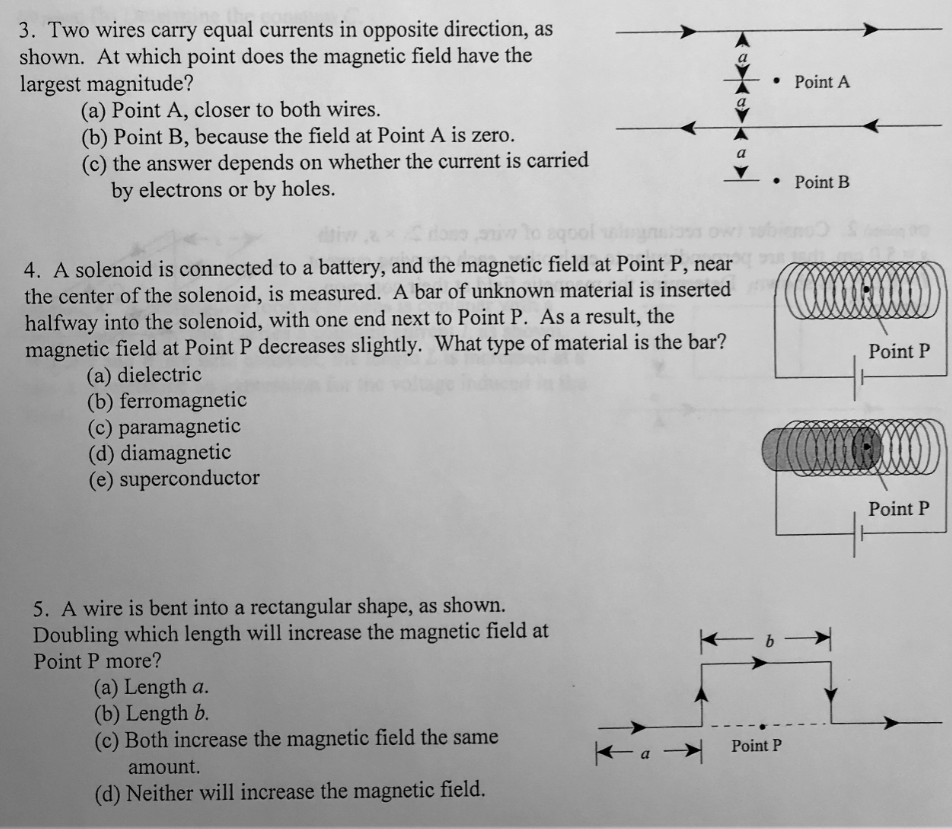 Solved 3 Two Wires Carry Equal Currents In Opposite Chegg Solved 3 Two Wires Carry Equal Currents In Opposite Chegg