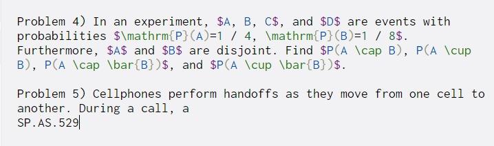 Solved Problem 4) In an experiment, $A, B, C$, and $D$ are | Chegg.com