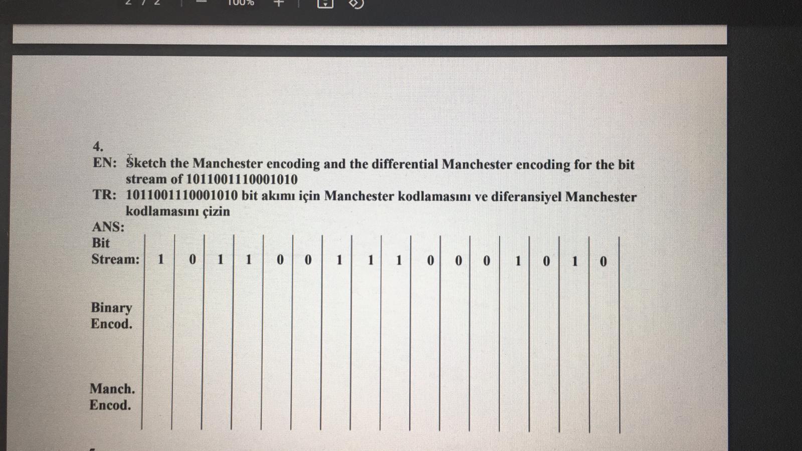 Solved Sketch The Manchester Encoding And The Differential | Chegg.com