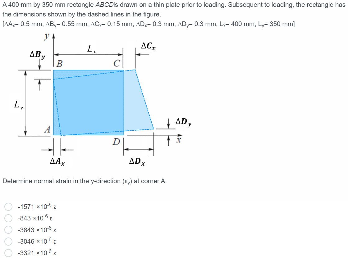 Solved A 400 mm by 350 mm rectangle ABCD is drawn on a thin | Chegg.com