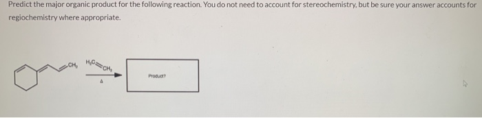 Solved Predict the major organic product for the following | Chegg.com