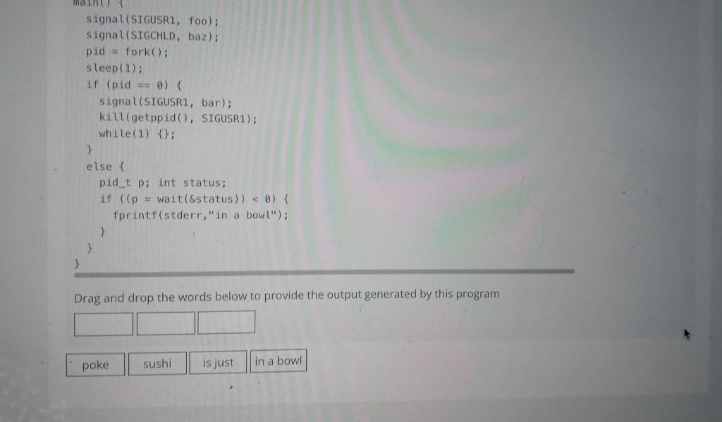 Solved Consider the following C program. For space reasons, | Chegg.com