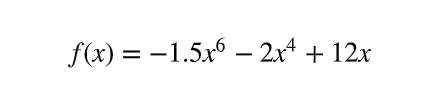 Solved f(x)=−1.5x6−2x4+12x7.5 Solve for the value of x that | Chegg.com