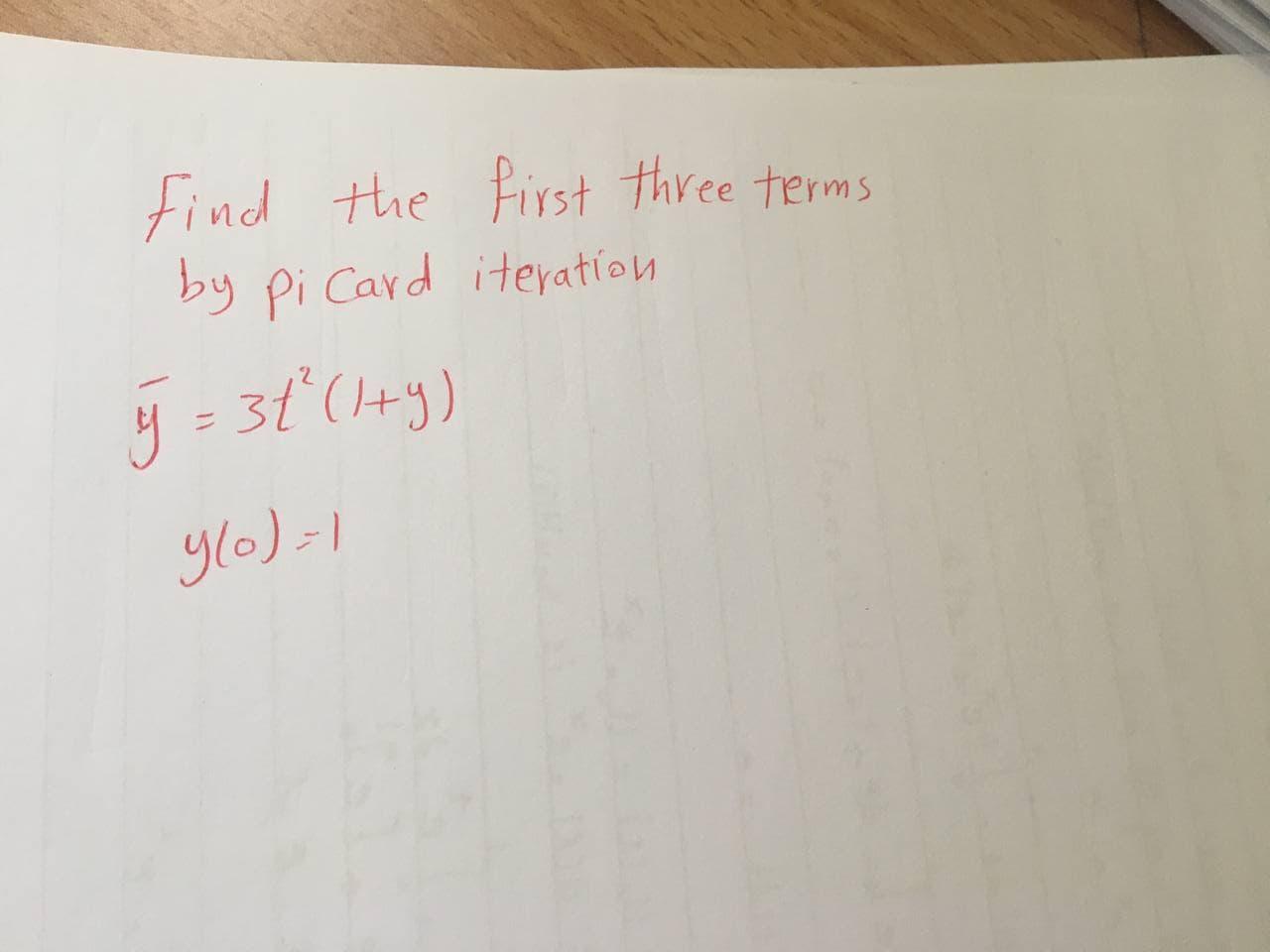 Solved find the first three terms by Pi Card iteration 4 = 3 | Chegg.com