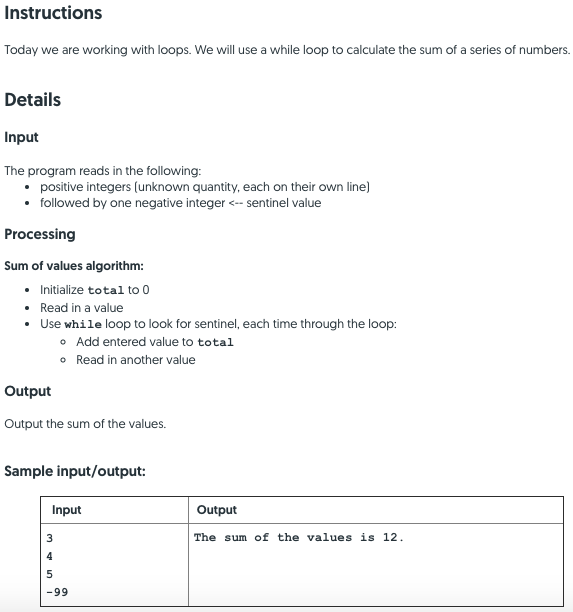 Solved Instructions Today we are working with loops. We will | Chegg.com
