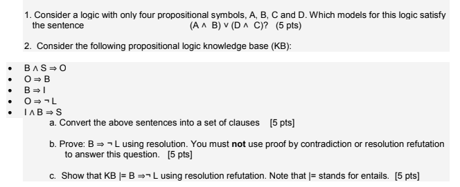 Solved 1. Consider A Logic With Only Four Propositional | Chegg.com