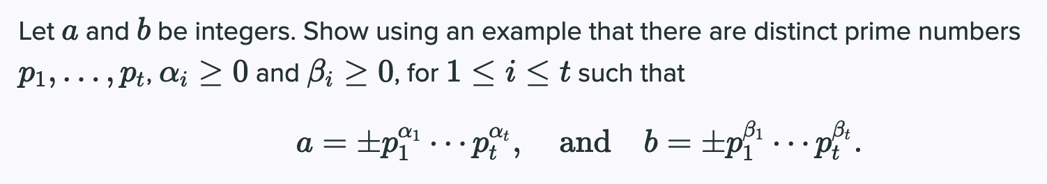 Solved Let A And B Be Integers. Show Using An Example That | Chegg.com