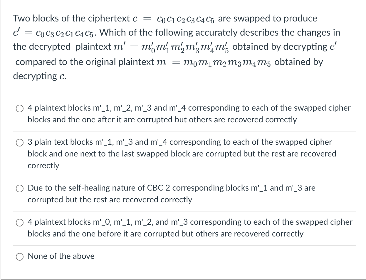 Solved Figures Above Show Encryption And Decryption Diagrams | Chegg.com