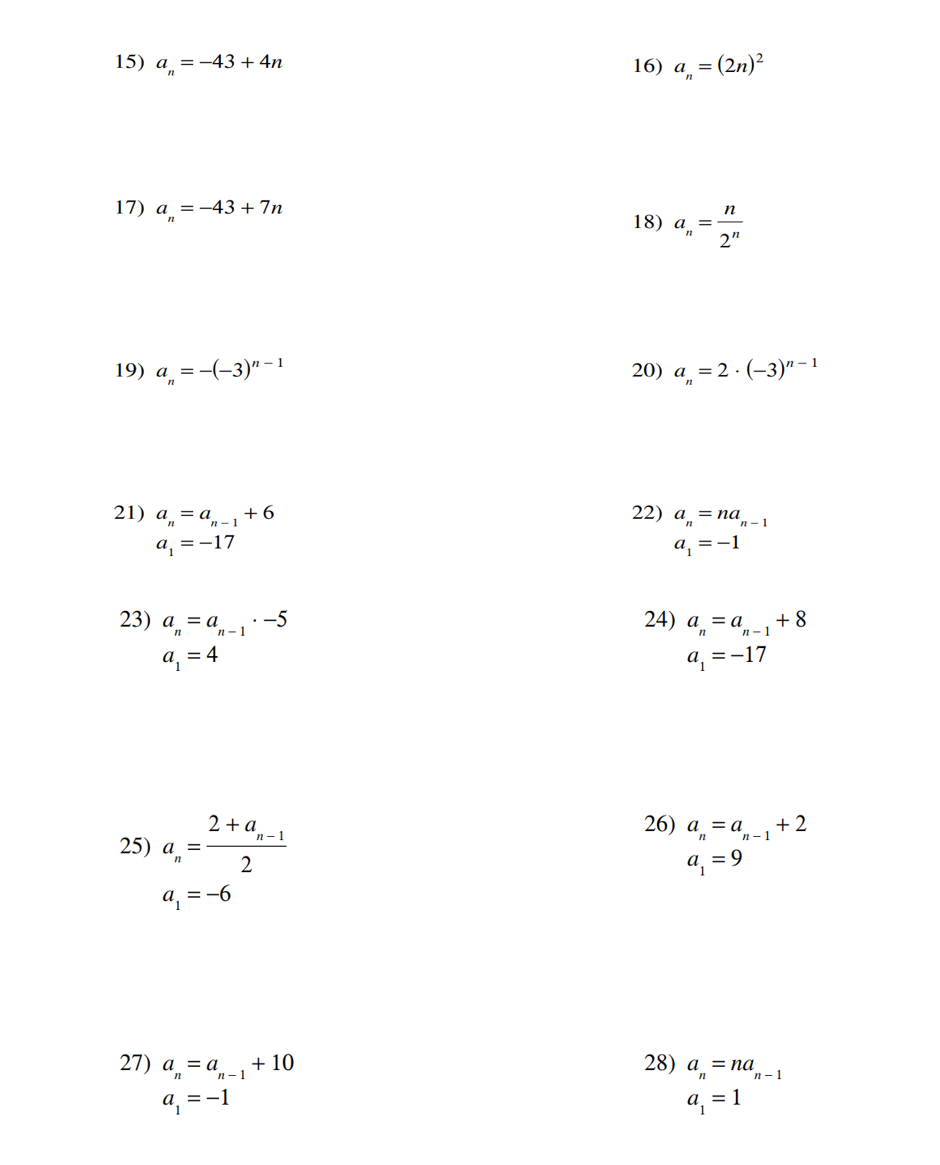 Solved For each sequence state whether it is Arithmetic , | Chegg.com