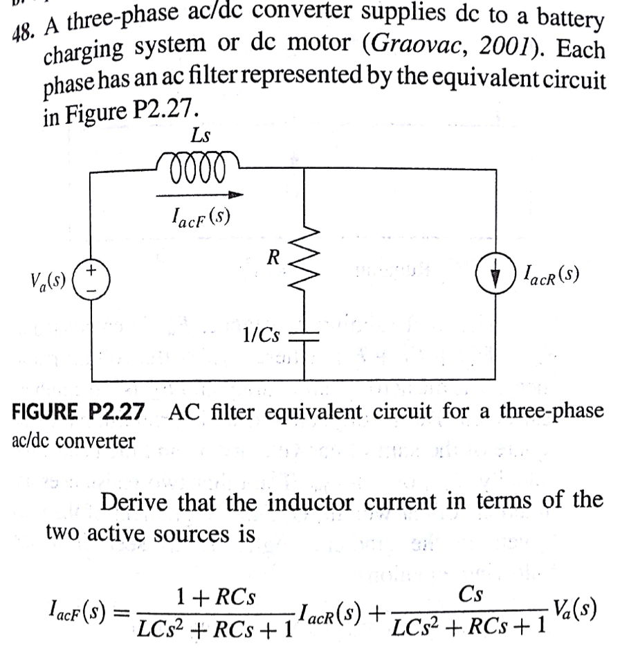 Converter ac deals dc motor