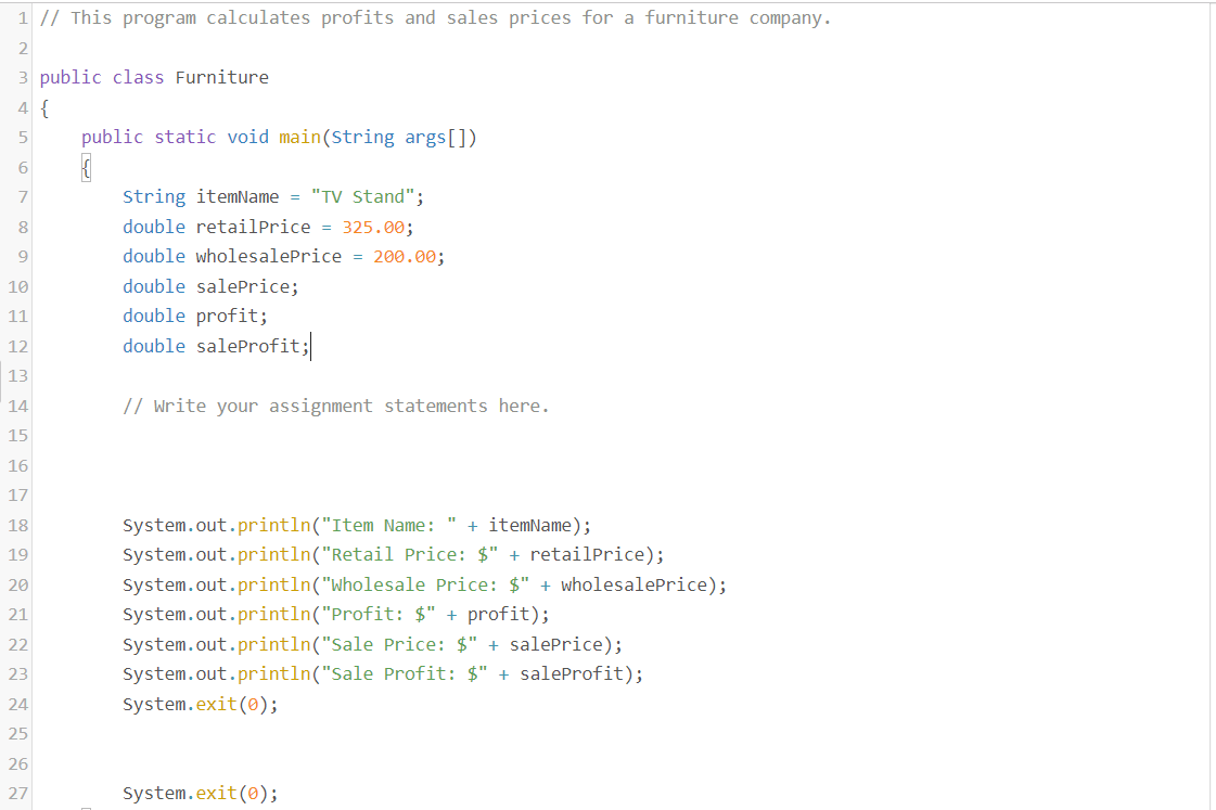 Solved Complete a partially written Java program that is | Chegg.com