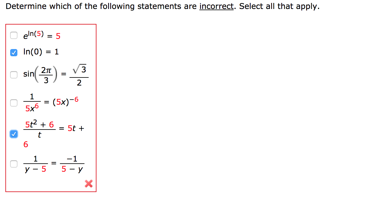 Solved Determine which of the following statements are | Chegg.com