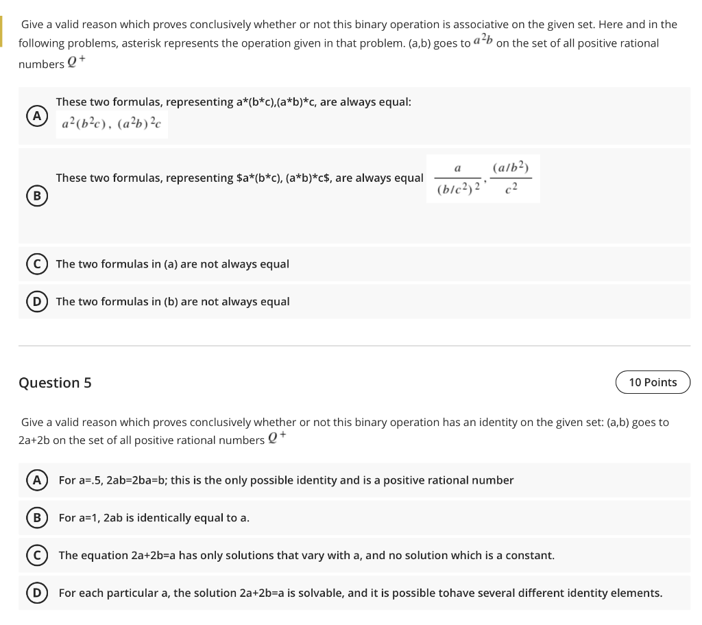 Solved Give a valid reason which proves conclusively whether | Chegg.com