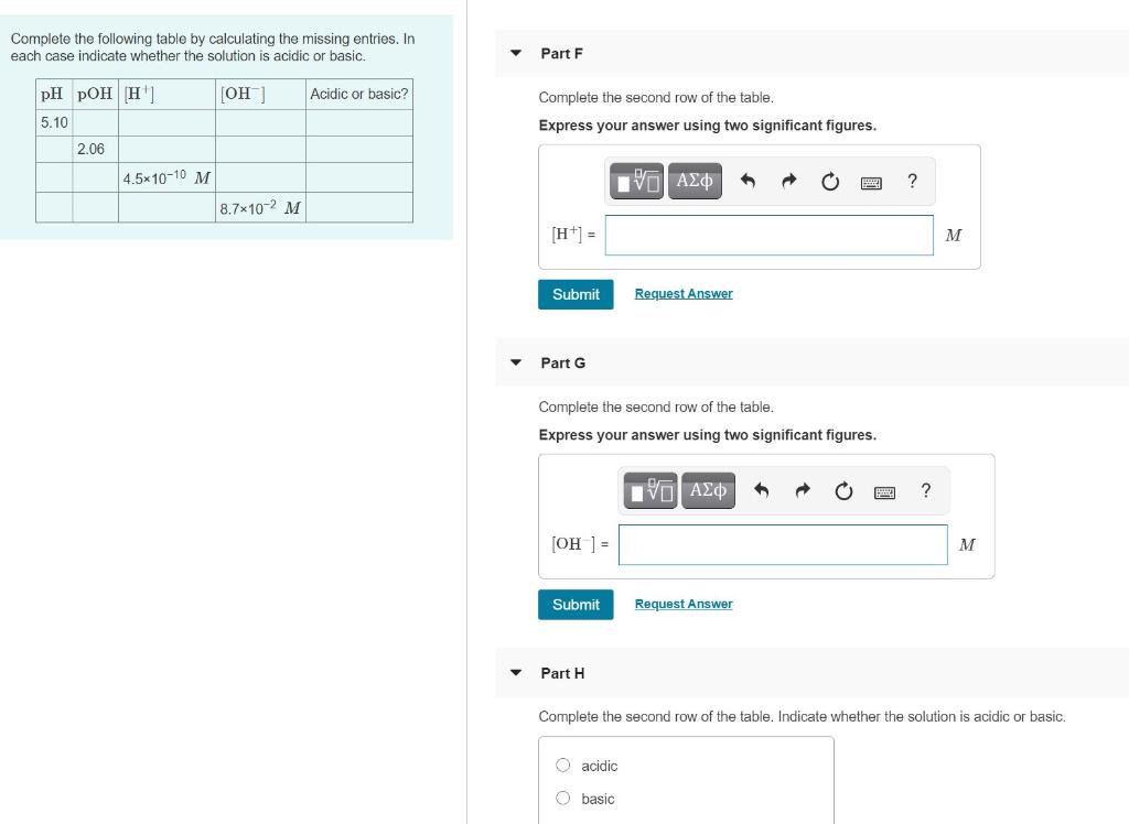 Solved Complete the following table by calculating the | Chegg.com