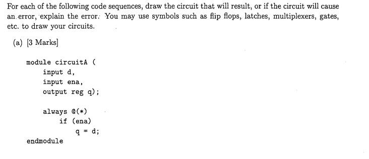 Solved For each of the following code sequences, draw the | Chegg.com