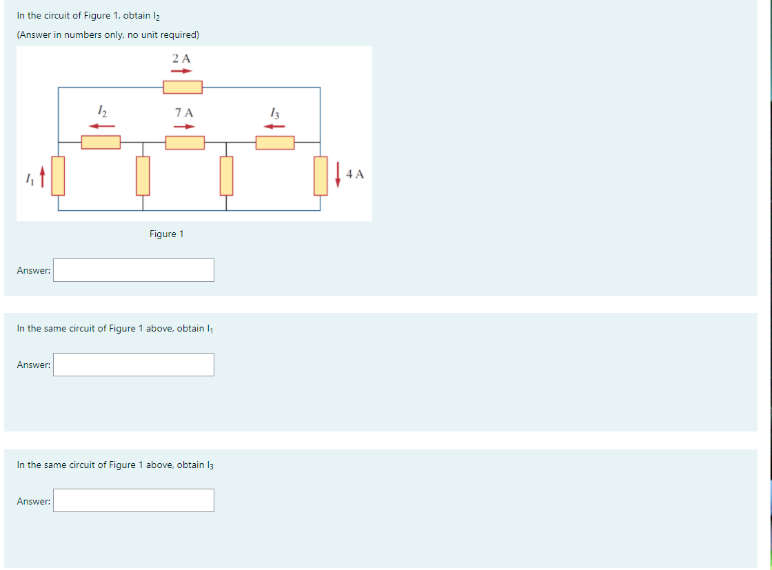 Solved In the circuit of Figure 1, obtain 12 (Answer in | Chegg.com