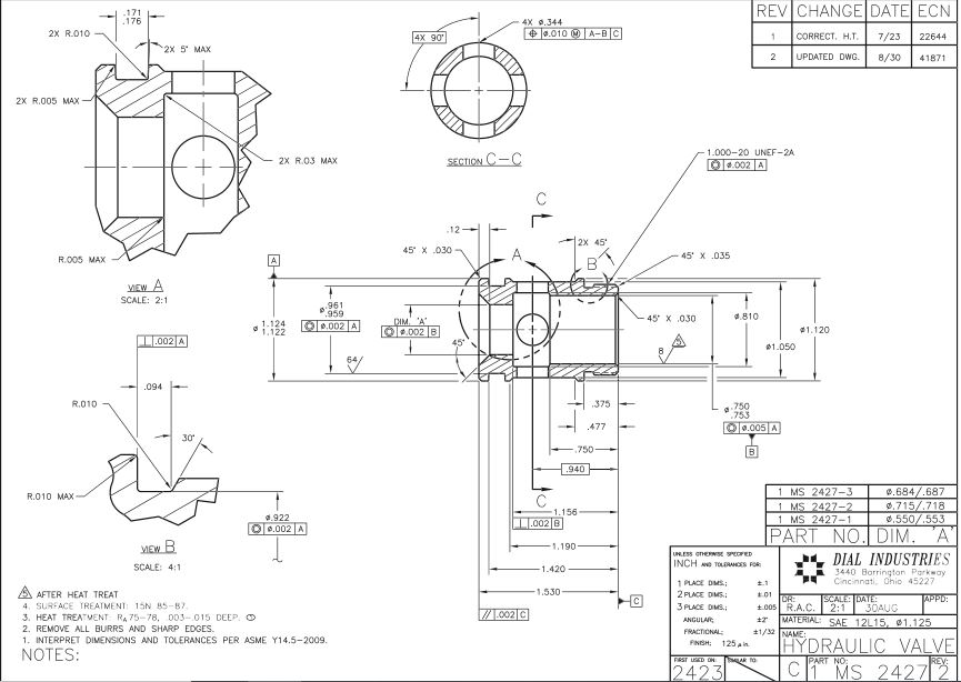 Solved The following print reading exercise use actual | Chegg.com