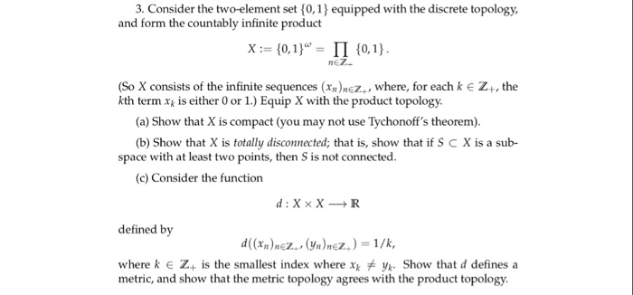 Solved 3. Consider The Two-element Set 10,1) Equipped With | Chegg.com