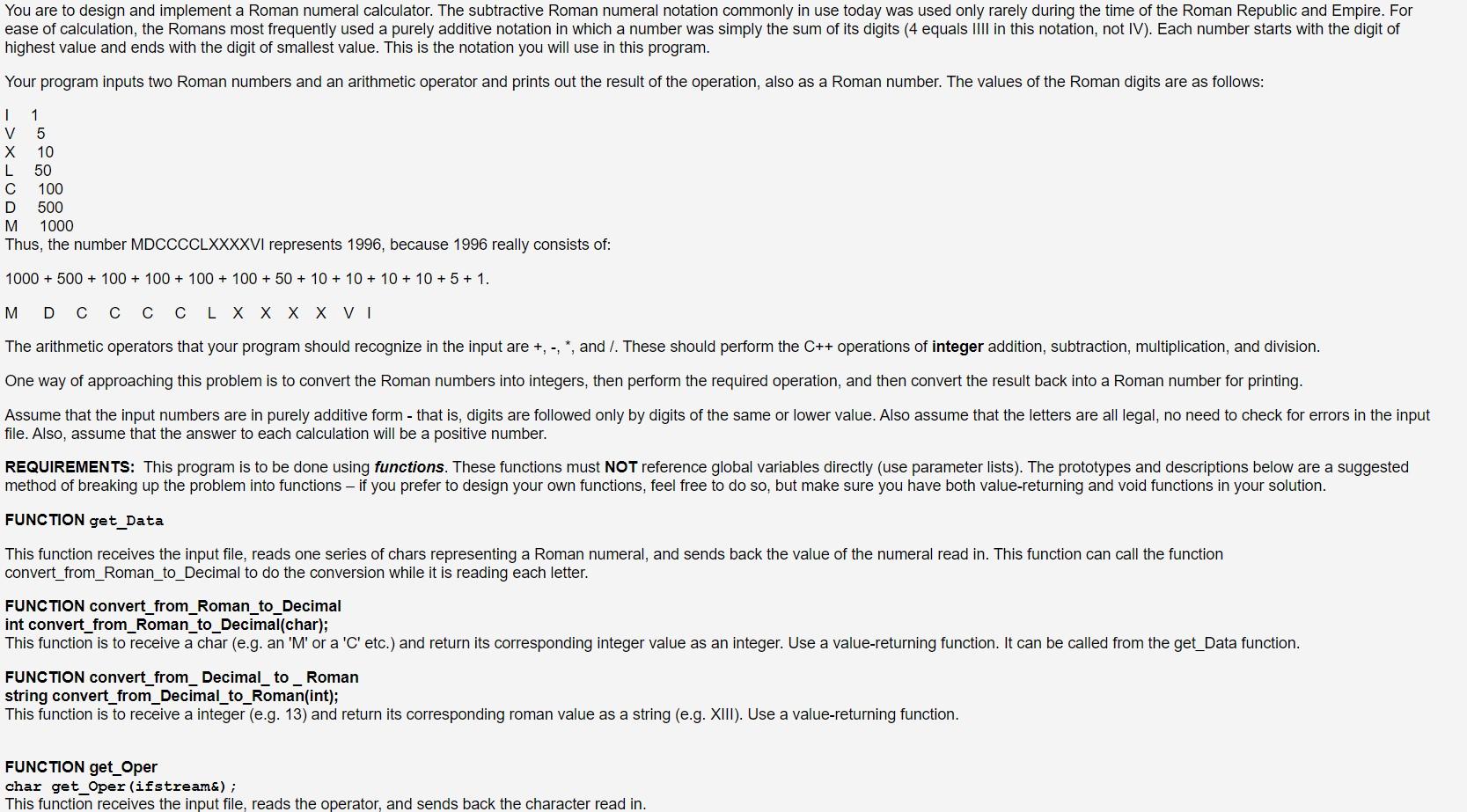Solved C++ Please solve this using classes. Please make the | Chegg.com