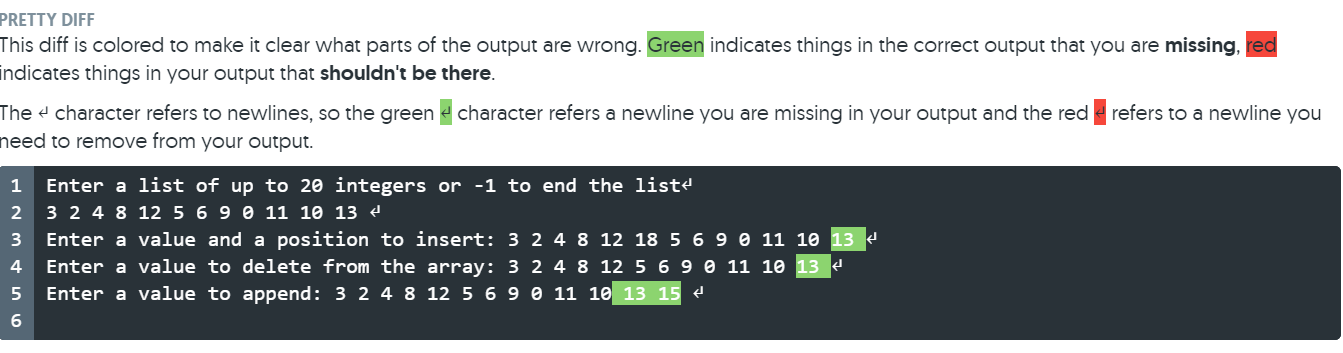 Solved PRETTY DIFF This diff is colored to make it clear | Chegg.com