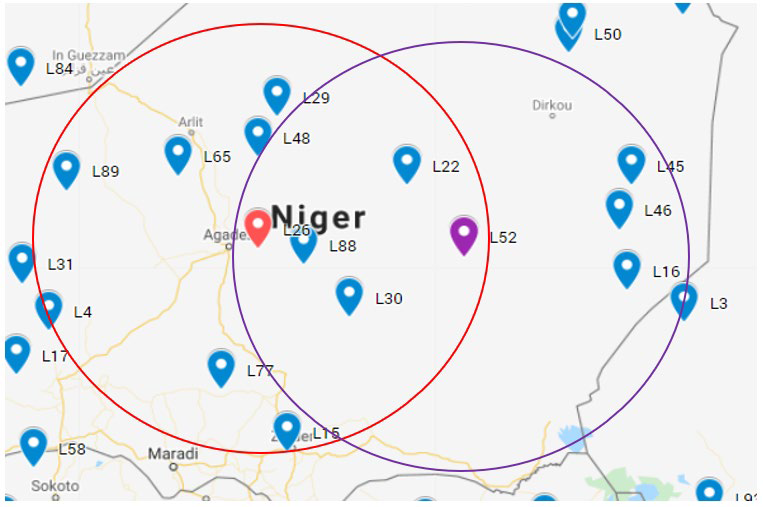 Solved Python how to calculate radius area according to | Chegg.com