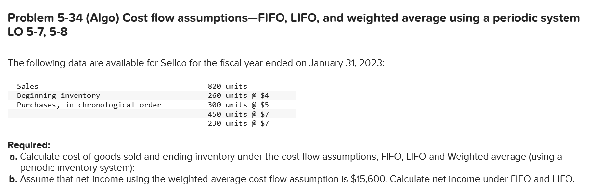 The Weighted Average Cost Flow Assumption