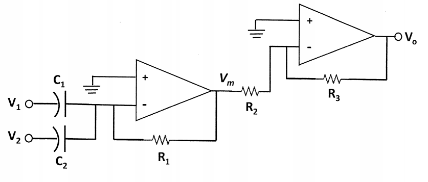 Solved For the Operational Amplifier system shown on the | Chegg.com