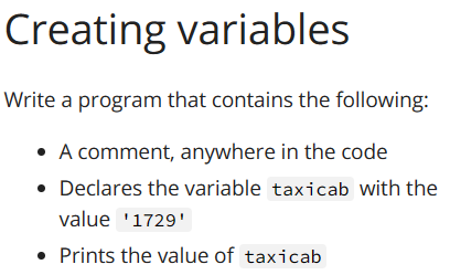 Solved Creating Variables Write A Program That Contains The | Chegg.com