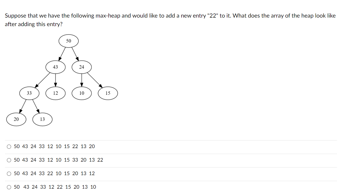 Solved Suppose we want to use heapsort to sort the following | Chegg.com