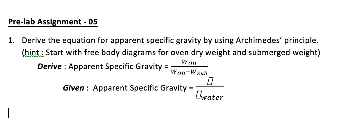 What Is Apparent Specific Gravity