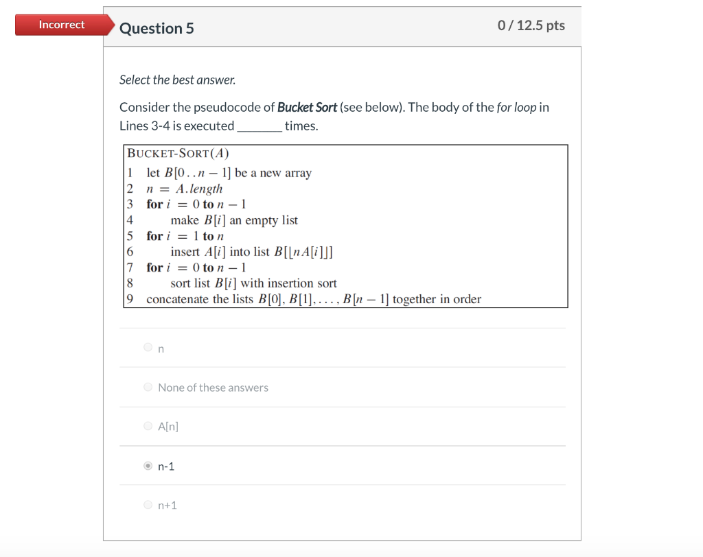 Solved Partial Question 3 6.25/12.5 pts Select the best | Chegg.com
