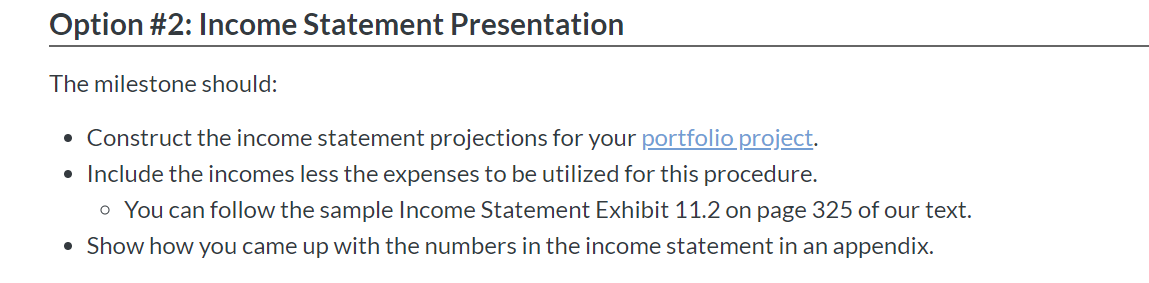 Income Statement Example For Radiologist Option #2: Income Statement Presentation The | Chegg.com