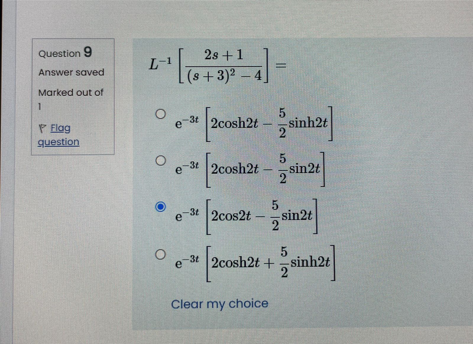 Solved Question 9 Answer saved Marked out of Flag question | Chegg.com