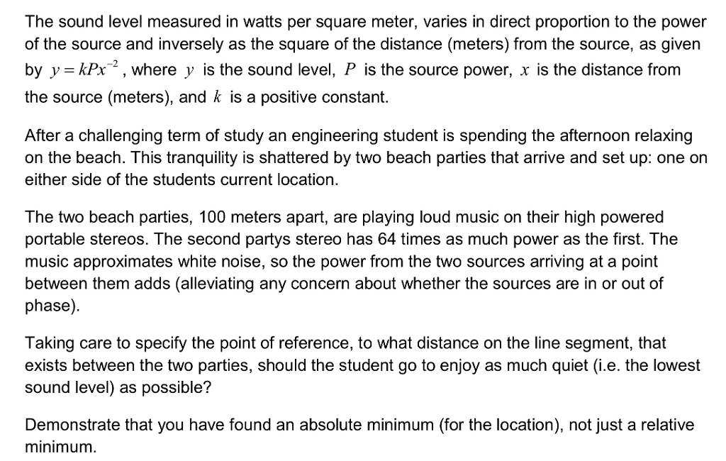 solved-the-sound-level-measured-in-watts-per-square-meter-chegg