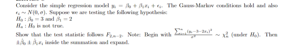 Solved Consider the simple regression model yi=β0+β1xi+ϵi. | Chegg.com