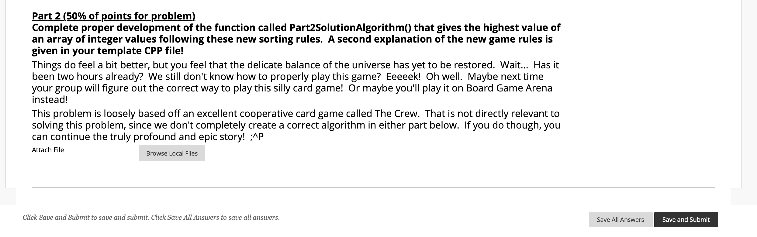 Solved Part 1 50 Of Points For Problem Complete Proper Chegg