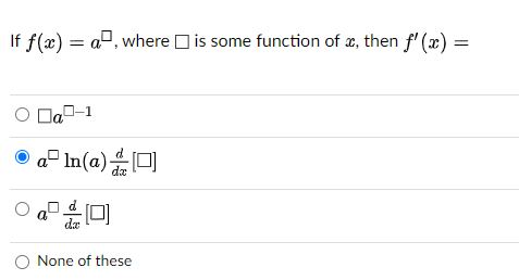 Solved If F X A Where Is Some Function Of Ae Then F Chegg Com