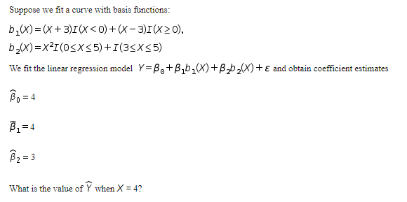 Solved Suppose We Fit A Curve With Basis Functions: B_X)=(x | Chegg.com