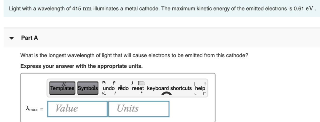 solved-light-with-a-wavelength-of-415-nm-illuminates-a-metal-chegg