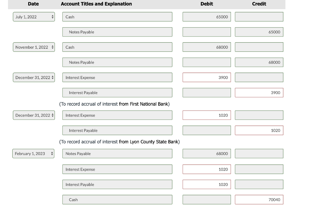 Solved C.S. Wildhorse Company had the following transactions | Chegg.com