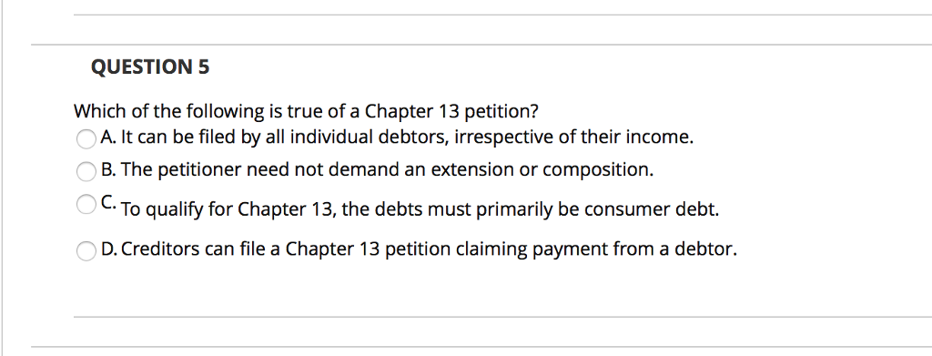 Solved QUESTION 5 Which Of The Following Is True Of A | Chegg.com