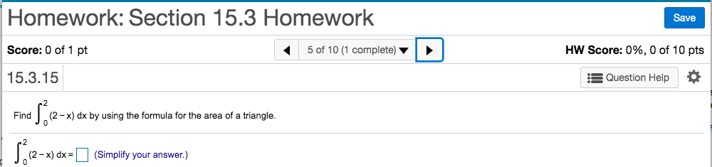 Solved | Homework: Section 15.3 Homework. D Homework: | Chegg.com