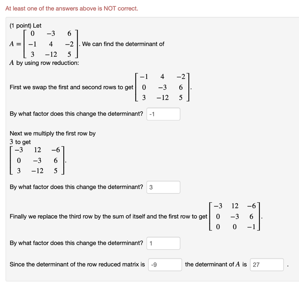 Solved At least one of the answers above is NOT correct. 1