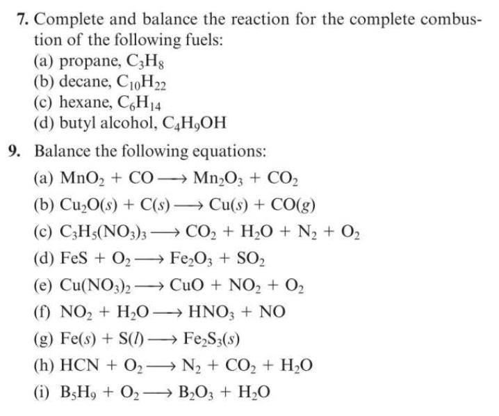 Solved 7. Complete and balance the reaction for the complete | Chegg.com