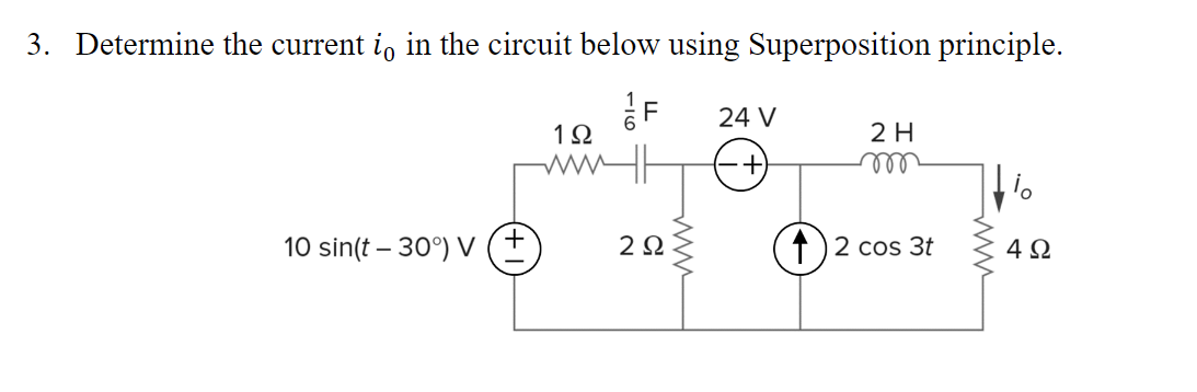 Solved Determine The Current I0 In The Circuit Below Using