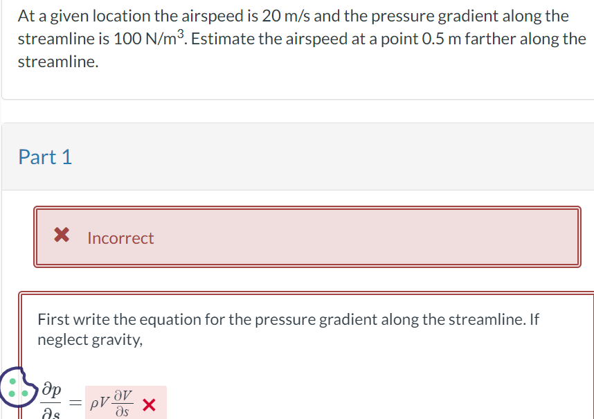 Solved At a given location the airspeed is 20 m/s and the