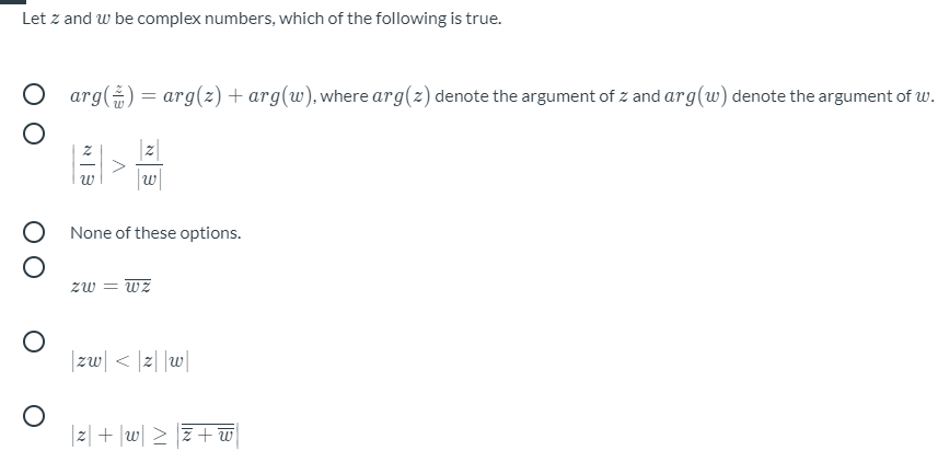 Solved Let z be a complex number and Z be the conjugate of | Chegg.com