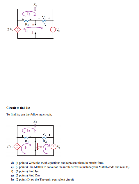 Solved 20 points (take home) Find the Thevenin equivalent | Chegg.com